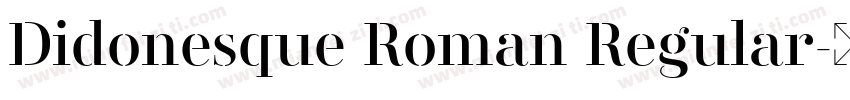 Didonesque Roman Regular字体转换